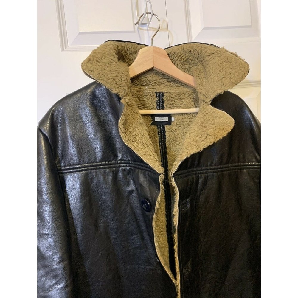 Altatensione Men’s Sz XL Winter Coat Button Jacket‎ Pockets Black